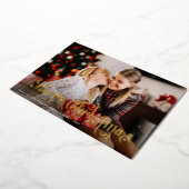 メリークリスマスゴールデンフォイルレタリング 箔シーズンカード (回転した状態)