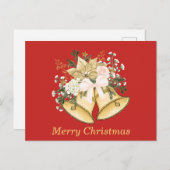 メリークリスマスゴールデンベルバラフローラ シーズンポストカード (正面/裏面)