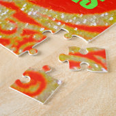 メリークリスマスゴールデンレッドスノーフレックス.jpg ジグソーパズル (側面)