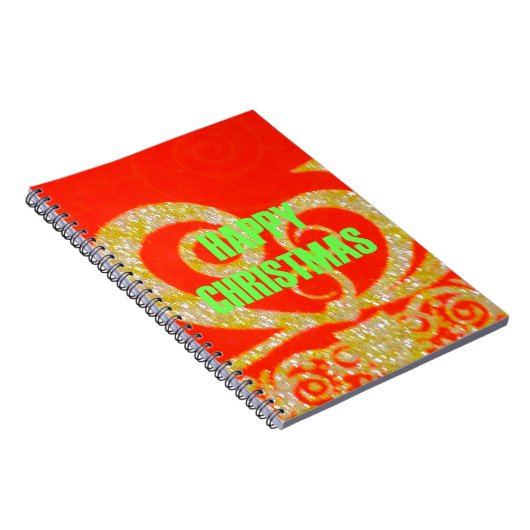 メリークリスマスゴールデンレッドスノーフレックス.jpg ノートブック (右側)