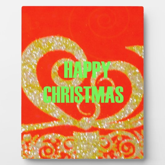 メリークリスマスゴールデンレッドスノーフレックス.jpg フォトプラーク (正面)