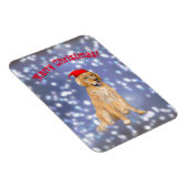 メリークリスマスゴールデンレトリエバーマグネット マグネット (右側)