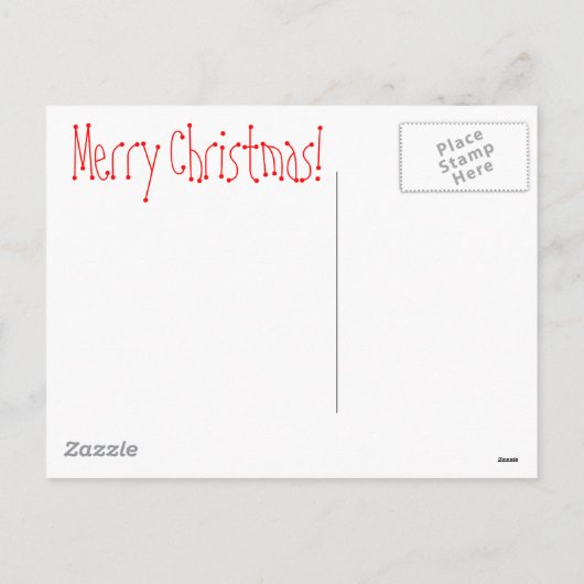 メリークリスマスゴールデンレトリバーパピー シーズンポストカード (裏面)