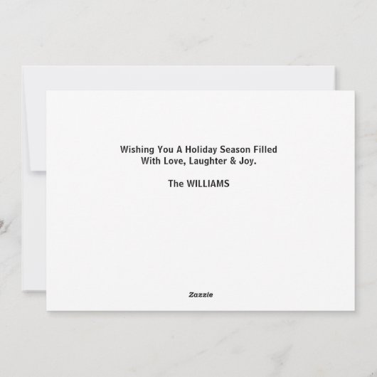 メリークリスマスゴールデンレトリバー独身のの写真 シーズンカード (裏面)