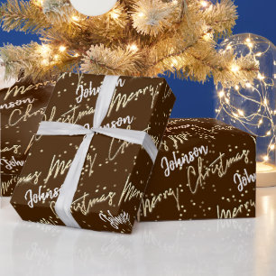 メリークリスマスゴールデン脚本:チョコレートの名前から ラッピングペーパー