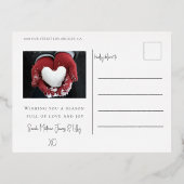 メリークリスマスゴールドフォイル&フォト 箔シーズンポストカード (裏面)