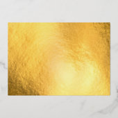 メリークリスマスゴールド数々のフォイル写真 – 白 箔招待状 (裏面)