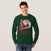 メリークリスマスサおもしろいンタ  Tシャツ (正面フル)