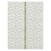 メリークリスマスサイプレス&降雪パターンホリデー テーブルクロス (正面)