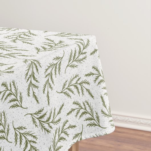 メリークリスマスサイプレス&降雪パターンホリデー テーブルクロス (インサイチュ)