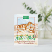 メリークリスマスサウスダコタ州のバダンズ冬 シーズンポストカード (スタンド正面)