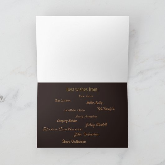 メリークリスマスサッカーチームのグリーティングカード カード (内部)