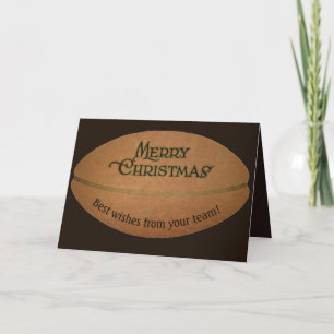 メリークリスマスサッカーチームのグリーティングカード カード