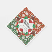 メリークリスマスサッカー愛好家 スタンダードランチョンナプキン (角)