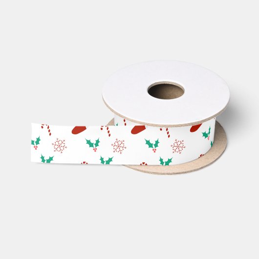 メリークリスマスサテンリボン サテンリボン (リール)