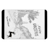 メリークリスマスサニベルアイランドライトハウスFL マグネット (横)