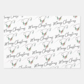 メリークリスマスサボテンとライト ラッピングペーパーシート (正面3)