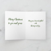 メリークリスマスサボテングリーティングカード シーズンカード (内部)