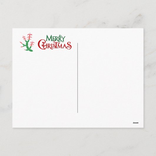 メリークリスマスサボテン シーズンポストカード (裏面)