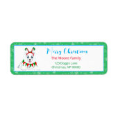 メリークリスマスサモイドと小妖精や小人ヘッドバンドリターン ラベル (正面)