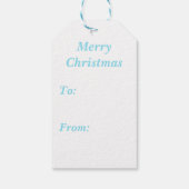 メリークリスマスサモイドと小妖精や小人ヘッドバンド ギフトタグ (裏面)