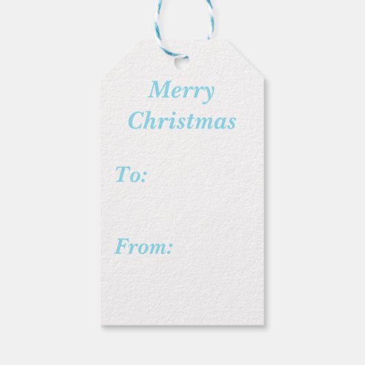 メリークリスマスサモイドと小妖精や小人ヘッドバンド ギフトタグ (裏面)