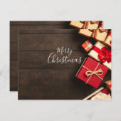 メリークリスマスサンキュービジネスブランドカード ポストカード (正面/裏面)