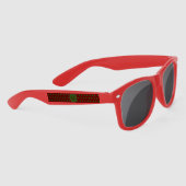 メリークリスマスサングラス(マルーン&ハンターグリーン) サングラス (右)