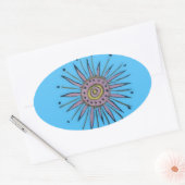 メリークリスマスサンシャインホリデー.png 楕円形シール (封筒)