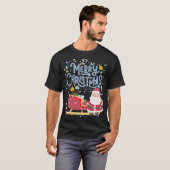 メリークリスマスサンタおもしろいTシャツ Tシャツ (正面フル)