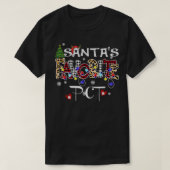 メリークリスマスサンタお気に入りののPCT患気に者 Tシャツ (デザイン正面)