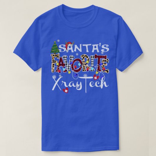メリークリスマスサンタお気に入りのスX線テッククリスマスリグ Tシャツ (デザイン正面)