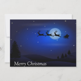 メリークリスマスサンタそり シーズンカード