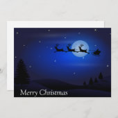 メリークリスマスサンタそり シーズンカード (正面/裏面)