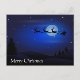 メリークリスマスサンタそり ポストカード