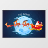 メリークリスマスサンタとそり ウィンドウサイン (シート)
