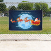 メリークリスマスサンタとそり 横断幕 (インサイチュ)