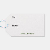 メリークリスマスサンタとクリスマスツリー ギフトタグ (裏面横)