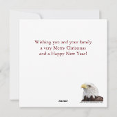 メリークリスマスサンタとトナカイ シーズンカード (裏面)