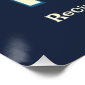 メリークリスマスサンタのスペシャルパーソンかわいい緑 ポスター (コーナー)