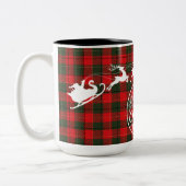 メリークリスマスサンタのトナカイ ツートーンマグカップ (左)