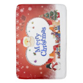 メリークリスマスサンタの愛 バスマット (正面縦)
