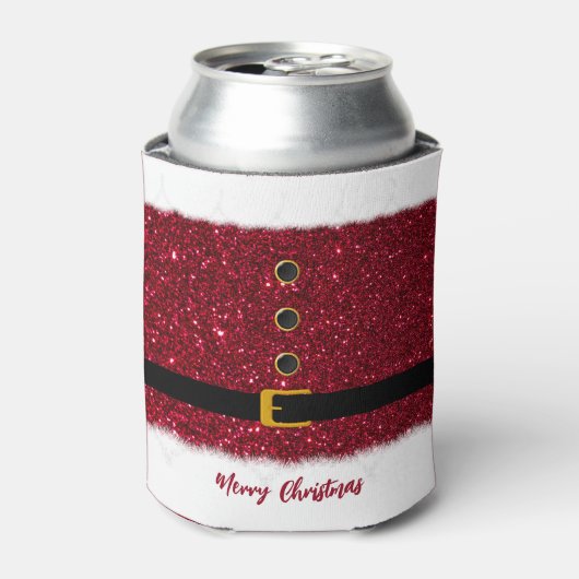 メリークリスマスサンタの目まいがするような赤い服 – 缶クーラー (缶正面)