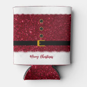 メリークリスマスサンタの目まいがするような赤い服 – 缶クーラー (正面)