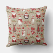 メリークリスマスサンタアンドフレンズ クッション (裏面)