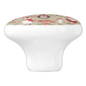 メリークリスマスサンタアンドフレンズ セラミックノブ (側面)