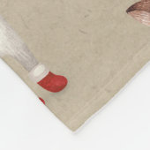 メリークリスマスサンタアンドフレンズ フリースブランケット (角)