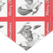 メリークリスマスサンタアンドホース テーブルクロス (アングル)