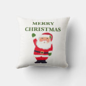 メリークリスマスサンタウォーターカラーフェスティバルノスタルジック クッション (裏面)