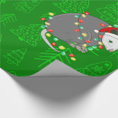 メリークリスマスサンタオポッサム ラッピングペーパー (角)
